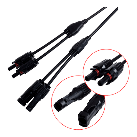 Conector Solar MC4 2 a 1 - Tiensol