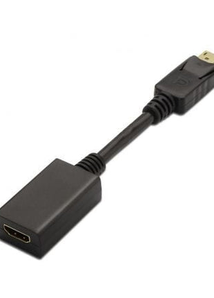 Conversor Aisens A125 - 0134/ DisplayPort Macho - HDMI Hembra/ 15cm/ Negro - Tiensol