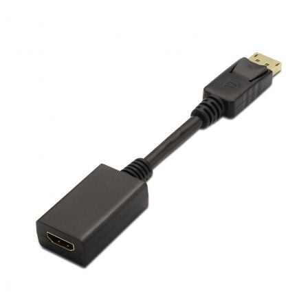 Conversor Aisens A125 - 0134/ DisplayPort Macho - HDMI Hembra/ 15cm/ Negro - Tiensol