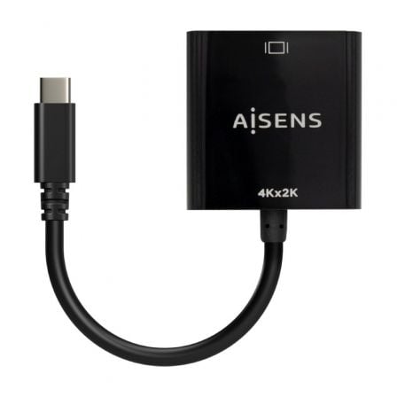 Conversor HDMI 4K 30Hz Aisens A109 - 0684/ HDMI Hembra - USB Tipo - C Macho/ 15cm/ Negro - Tiensol