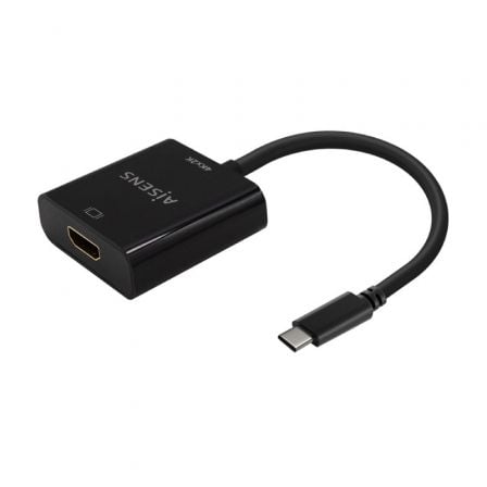 Conversor HDMI 4K 30Hz Aisens A109 - 0684/ HDMI Hembra - USB Tipo - C Macho/ 15cm/ Negro - Tiensol