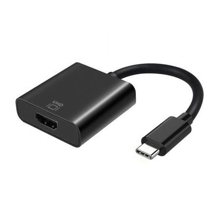 Conversor HDMI 4K 60Hz Aisens A109 - 0344/ HDMI Hembra - USB Tipo - C Macho/ 15cm/ Negro - Tiensol