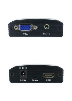 Conversor Nanocable 10.16.2101 - BK/ HDMI Hembra - VGA Hembra/ Jack 3.5 Hembra/ 15cm/ Negro - Tiensol