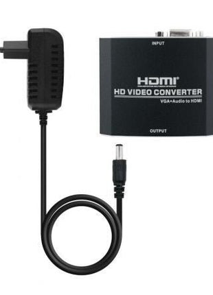 Conversor Nanocable 10.16.2101 - BK/ HDMI Hembra - VGA Hembra/ Jack 3.5 Hembra/ 15cm/ Negro - Tiensol