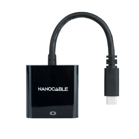 Conversor Nanocable 10.16.4102 - BK/ USB Tipo - C Macho - HDMI Hembra/ 15cm/ Negro - Tiensol