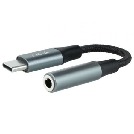 Conversor USB Tipo - C Nanocable 10.24.1204/ USB Tipo - C Macho - Jack 3.5 Hembra - Tiensol