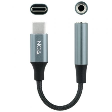 Conversor USB Tipo - C Nanocable 10.24.1204/ USB Tipo - C Macho - Jack 3.5 Hembra - Tiensol