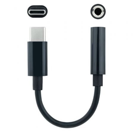 Conversor USB Tipo - C Nanocable 10.24.1205/ USB Tipo - C Macho - Jack 3.5 Hembra - Tiensol