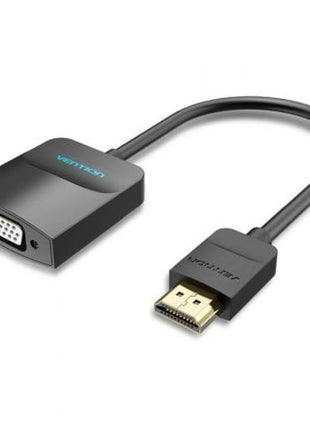 Conversor Vention 42161 HDMI Macho - VGA Hembra - Jack 3.5 Hembra/ 15cm/ Negro - Tiensol