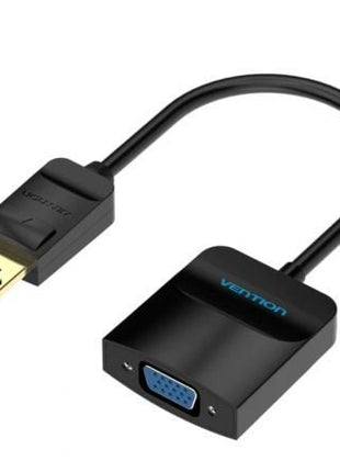 Conversor Vention HBFBB/ DisplayPort Macho - VGA Hembra/ 15cm/ Negro - Tiensol