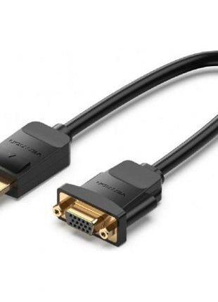 Conversor Vention HBSBB/ DisplayPort Macho - VGA Hembra/ 15cm/ Negro - Tiensol