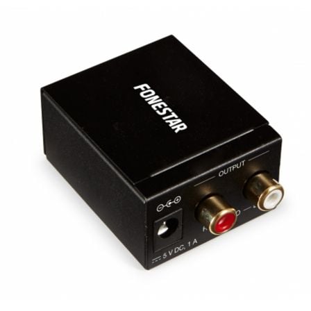 Convertidor de Audio Fonestar FO - 37DA/ Entrada Toslink y RCA/ Salida 2x RCA - Tiensol