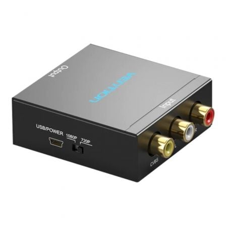 Convertidor RCA a HDMI Vention AEFB0/ RCA Hembra - HDMI Hembra - MiniUSB Hembra - Tiensol