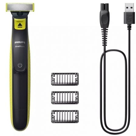 Cortabarbas Philips Oneblade QP2724/10/ con Batería/ 3 Accesorios - Tiensol