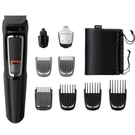 Cortapelos Multigroom Series 3000 Philips MG3740 con Batería/ 9 Accesorios - Tiensol