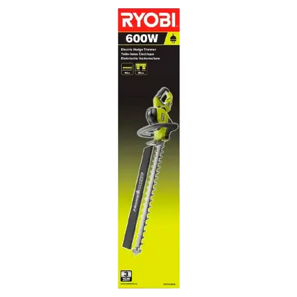 Cortasetos Eléctrico Ryobi RHT6160RS | 600W | Cuchilla 60cm | Corte Ø28mm - Herramientas Eléctricas