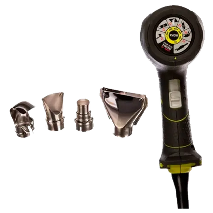 Decapador Ryobi EHG2020LCD | 2000W | LCD | 50–650 °C | 4 Boquillas + Rascador - Herramientas Eléctricas