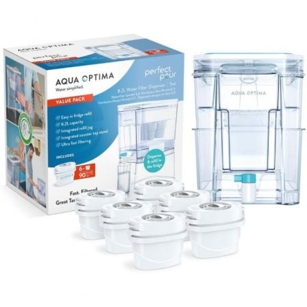 Depósito de Agua Filtrada Aqua Optima WD1001/ 8.2L/ Incluye 6 Filtros - Tiensol