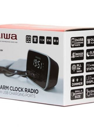 Despertador Aiwa CRU - 19BK/ Radio FM - Tiensol