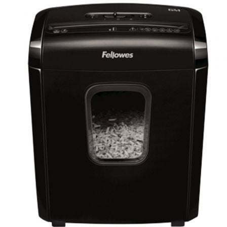 Destructora Fellowes 6M/ Minicorte de 4 x 12mm/ Negra - Tiensol