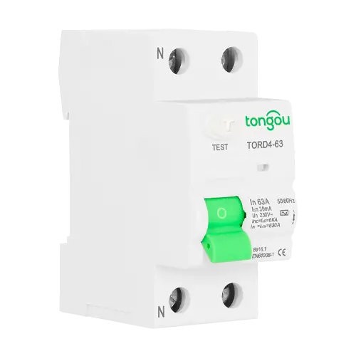 Diferencial Tipo A 2P 25A 30mA Tongou TORD4-63 - Protecciones Eléctricas CA