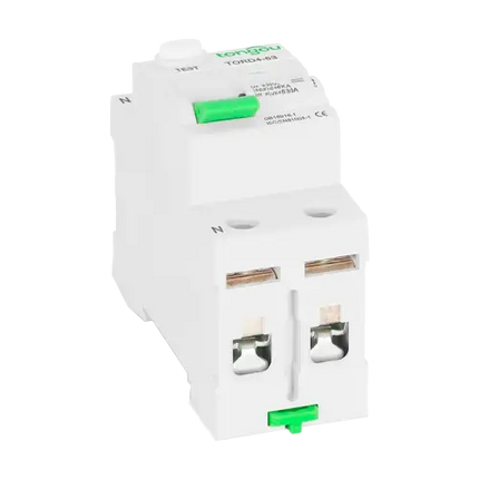 Diferencial Tipo A 2P 50A 30mA Tongou TORD4-63 - Protecciones Eléctricas CA