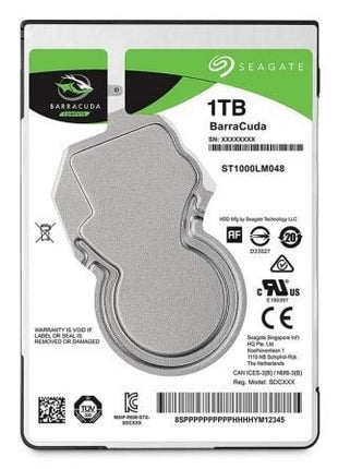 Disco Duro Seagate BarraCuda 1TB/ 2.5'/ SATA III/ 128MB - Tiensol