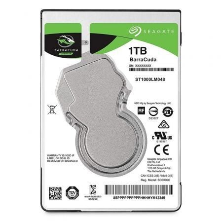 Disco Duro Seagate BarraCuda 1TB/ 2.5'/ SATA III/ 128MB - Tiensol