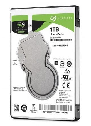 Disco Duro Seagate BarraCuda 1TB/ 2.5'/ SATA III/ 128MB - Tiensol