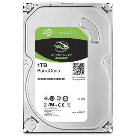 Disco Duro Seagate BarraCuda 1TB/ 3.5'/ SATA III/ 256MB - Tiensol