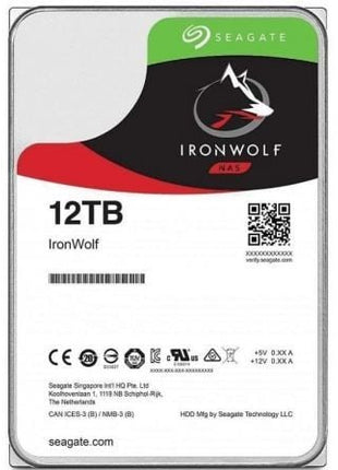 Disco Duro Seagate IronWolf NAS ST12000VN0008 12TB/ 3.5'/ SATA III/ 256MB - Tiensol