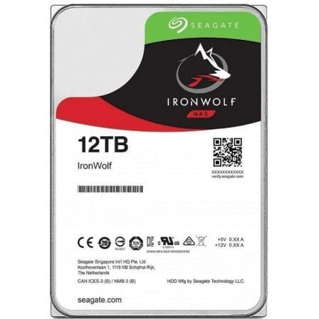 Disco Duro Seagate IronWolf NAS ST12000VN0008 12TB/ 3.5'/ SATA III/ 256MB - Tiensol