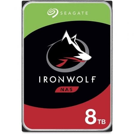 Disco Duro Seagate IronWolf NAS ST8000VN004 8TB/ 3.5'/ SATA III/ 256MB - Tiensol