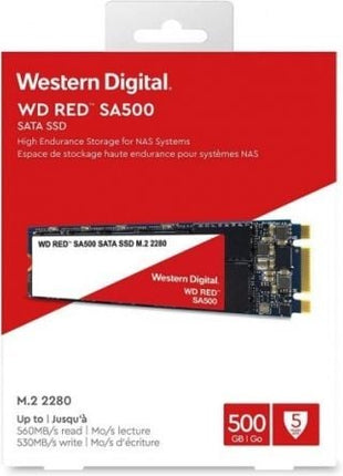 Disco Duro SSD Western Digital Red SA500 NAS 500GB/ M.2 2280 - Tiensol