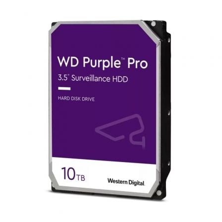 Disco Duro Western Digital WD Purple Pro Surveillance 10TB/ 3.5'/ SATA III/ 256MB - Tiensol