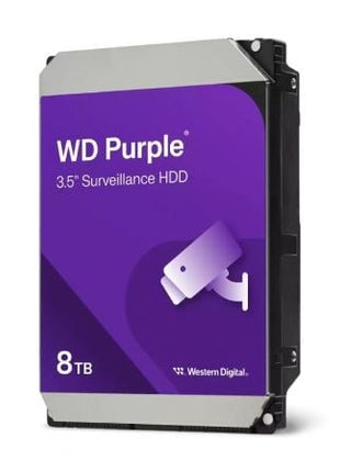 Disco Duro Western Digital WD Purple Surveillance 8TB/ 3.5'/ SATA III/ 256MB - Tiensol