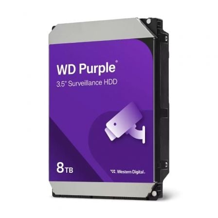 Disco Duro Western Digital WD Purple Surveillance 8TB/ 3.5'/ SATA III/ 256MB - Tiensol