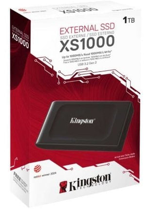 Disco Externo SSD Kingston XS1000 1TB/ USB 3.2/ Negro - Tiensol