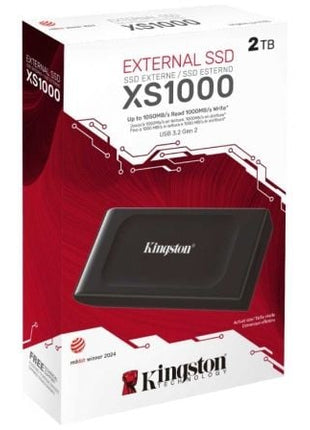 Disco Externo SSD Kingston XS1000 2TB/ USB 3.2/ Negro - Tiensol