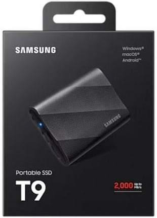 Disco Externo SSD Samsung Portable T9 1TB/ USB 3.2/ Negro - Tiensol