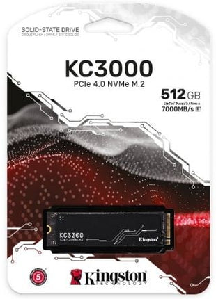 Disco SSD Kingston KC3000 512GB/ M.2 2280 PCIe 4.0/ con Disipador de Calor/ Full Capacity - Tiensol