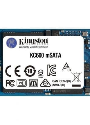 Disco SSD Kingston KC600 256GB/ mSATA/ Full Capacity - Tiensol