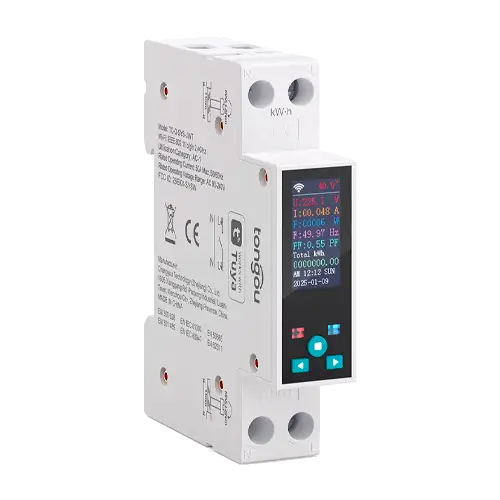 Disyuntor Inteligente WiFi TUYA 1P 50A TO-Q-SYS-JWT con LCD y Medidor - Protecciones Eléctricas CA