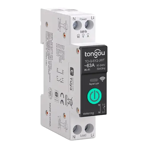 Disyuntor Inteligente WiFi TUYA 1P 63A TO-Q-SY2-JWT con Medidor - Protecciones Eléctricas CA