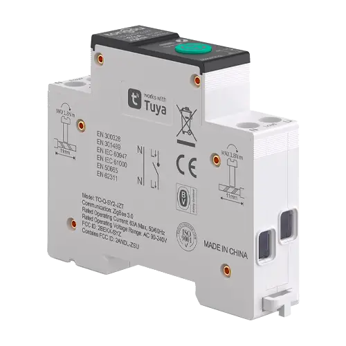 Disyuntor Inteligente ZigBee TUYA 1P 63A TO-Q-SY2-JZT con Medidor - Protecciones Eléctricas CA