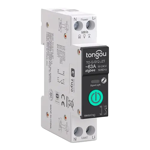 Disyuntor Inteligente ZigBee TUYA 1P 63A TO-Q-SY2-JZT con Medidor - Protecciones Eléctricas CA