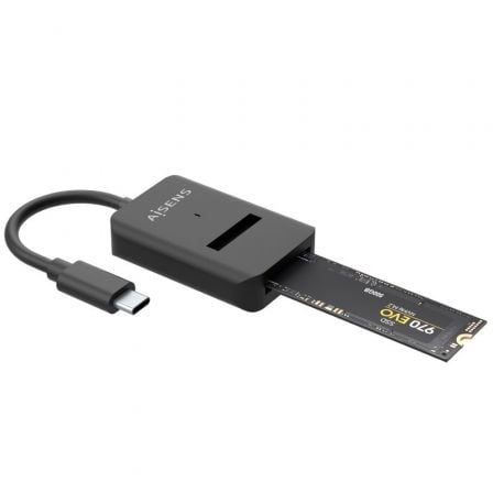 Dock USB Tipo - C para SSD M2 SATA/NVMe Aisens ASUC - M2D011 - BK/ Negro - Tiensol