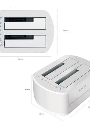 Docking Station para Discos Duros Aisens ASDS - D02W - Tiensol