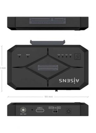 Docking Station para SSD M2 SATA/NVMe Aisens ASDS - M2SATA04B - Tiensol