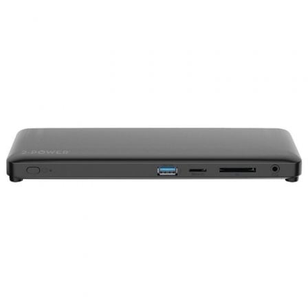 Docking USB Tipo - C 2 - Power DOC0117A/ 4xUSB/ 1xUSB Tipo - C PD/ 2xHDMI/ 1xDisplayPort/ 1xJack/ 1xRJ45/ 1xLector Tarjetas SD/ Gris - Tiensol